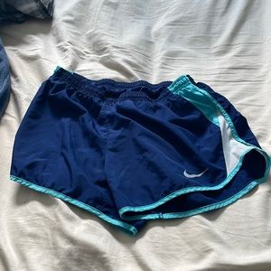 blue nike shorts